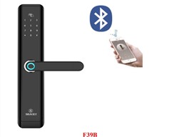 KHÓA CỬA VÂN TAY BLUETOOTH CHO CỬA GỖ ĐỐ LỚN - SEAKEY F39B