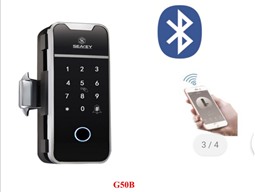 KHÓA CỬA VÂN TAY CHO CỬA KÍNH BLUETOOTH G50B
